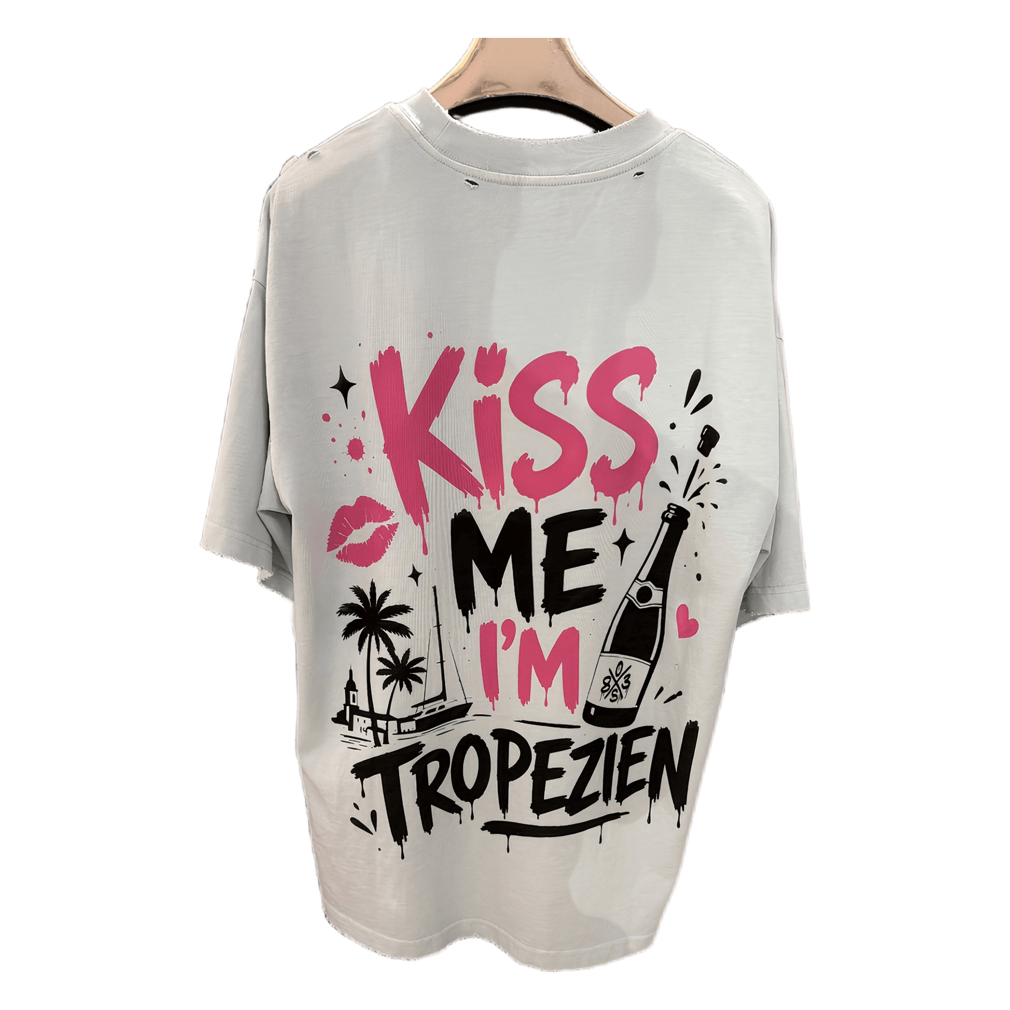 T-shirt custom kiss me 