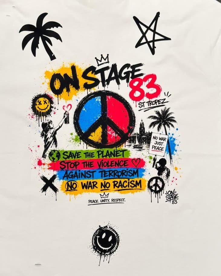 T-shirt custom print Peace 2