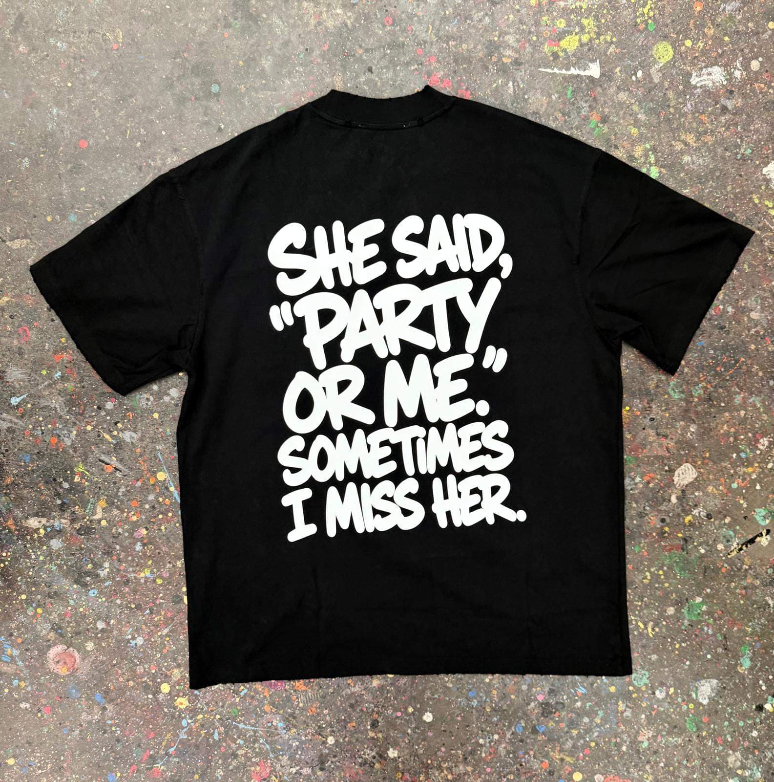 T-shirt custom print Party Or Me