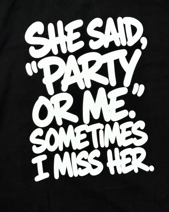 T-shirt custom print Party Or Me 3