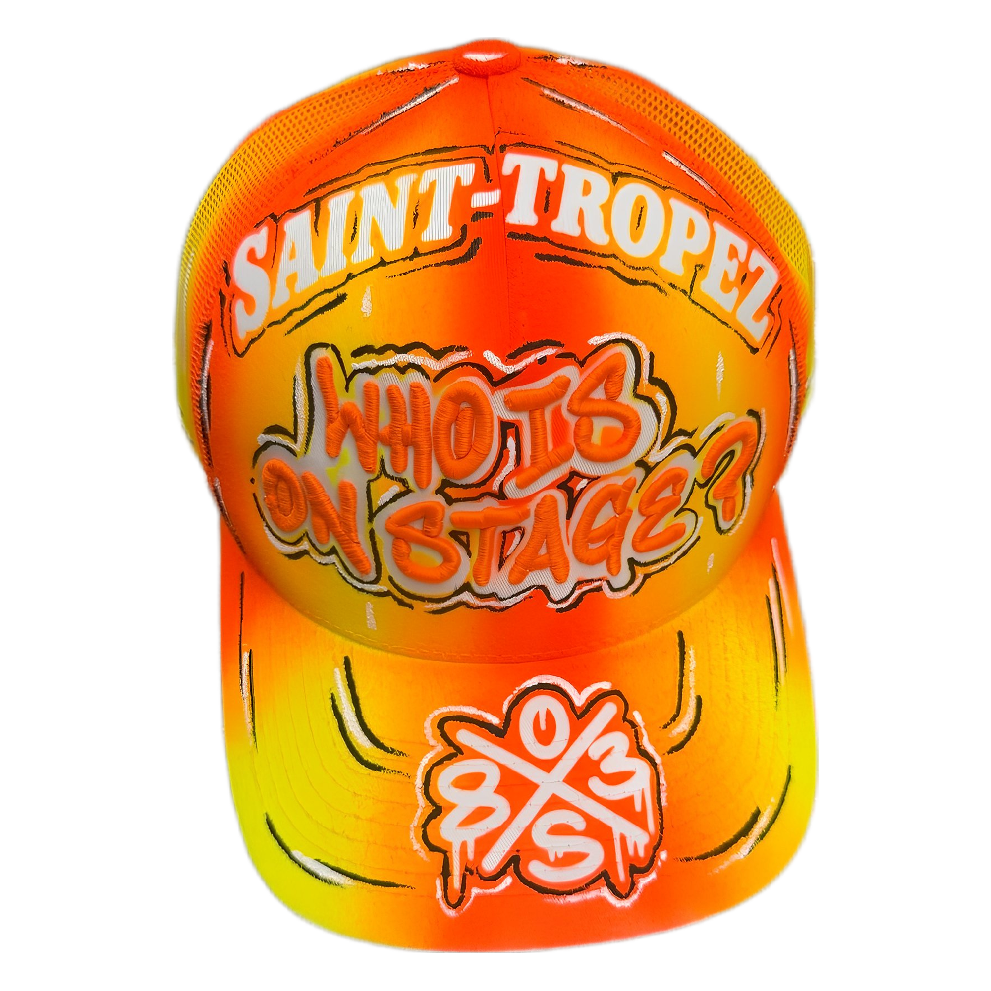 Casquette custom Who is On Stage ? Saint-Tropez 1